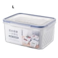 thumbnail image 4 of Bewildely Caja de almacenamiento de frutas y verduras para nevera, gran capacidad, escurridor hueco para cocina, organizador de despensa para el hogar, Organizadores de utensilios de cocina Largo Bewildely HA070910-03, 4 of 6