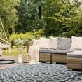 thumbnail image 3 of SAFAVIEH Courtyard Thurstan Geometric Indoor/Outdoor Area Rug, Blue/Beige, 7'10" x 7'10" Square, 3 of 8