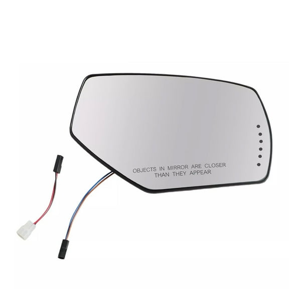 Right Passenger Side Power Heated Mirror Glass with Signal for 14-16 GMC Sierra