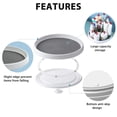 thumbnail image 3 of 2PCS Rotating Spice Organizer Rack Round Multi-Function Storage Tray, 3 of 8