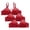 Red, variant on Rvasteizo Women's Wireless Bralette Spaghetti Strap Breathable Push Up Thin Everyday Bras,XL