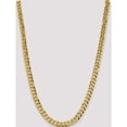 thumbnail image 2 of 14K Yellow Gold 8.5mm Flat Beveled Curb Chain (26 X 8.5) Made In South Africa fbu220-26, 2 of 5