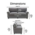 thumbnail image 3 of Serta Copenhagen 73" Sofa Gray, 3 of 5