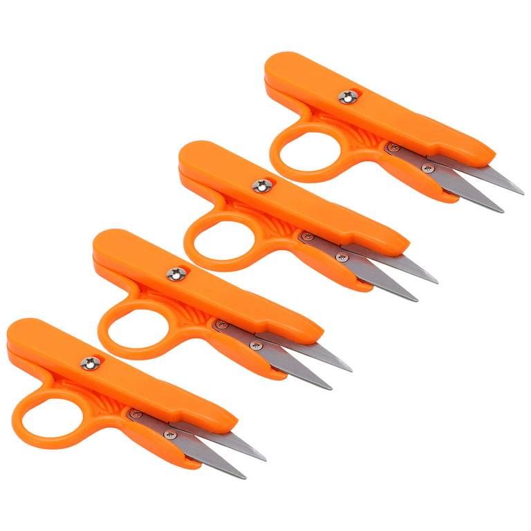 Fyydes Sewing Sissors,3pcs Crochet Scissors Incisive Blade Lightweight  Portable Orange Color Stainless Steel Mini Scissors For Embroidery,Crochet