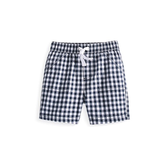 First Impressions Toddler Boys Gingham Shorts Navy Nautical 3T