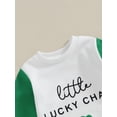 thumbnail image 5 of Infant Baby Boy Girl St. Patricks Day Outfit 3 6 12 18 Months Lucky Charm Long Sleeve Jumpsuit Romper Spring Clothes, 5 of 7