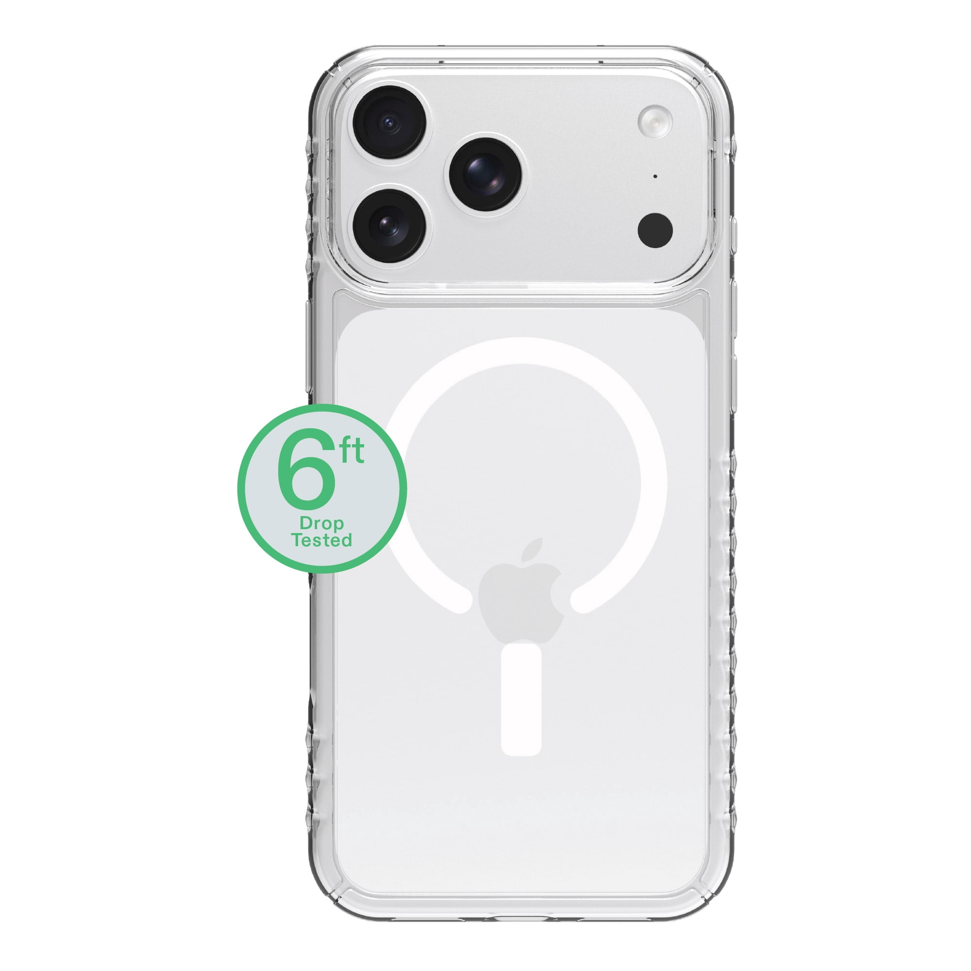 onn Protective Gel Phone Case for iPhone 18 Pro Max / 17 Pro Max, MagSafe Compatible - Clear