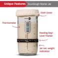thumbnail image 6 of KneadAce 24oz Sourdough Starter Jar and Spatula Thermometer Tracker Band Glass Sourdough Starter Kit, 6 of 8