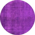 thumbnail image 1 of Ahgly Company Indoor Round Oriental Pink Industrial Area Rugs, 4' Round, 1 of 4