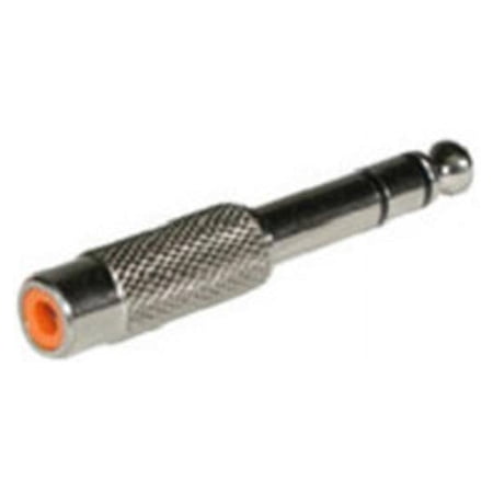 UPC: 0757120406402 | C2G 40640 6.3mm (1/4 Inch) Stereo Male to RCA Female Audio Adapter  TAA Compliant  Silver