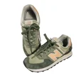 thumbnail image 1 of New Balance 574 Sneakers Olive Green Suede Casual Walking Shoes, 1 of 5