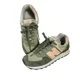thumbnail image 1 of New Balance 574 Sneakers Olive Green Suede Casual Walking Shoes, 1 of 6