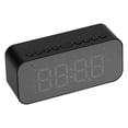 thumbnail image 4 of Reloj despertador digital Reloj despertador Bluetooth portátil con pantalla LED y altavoz para dormitorio y oficinaNegro, 4 of 5