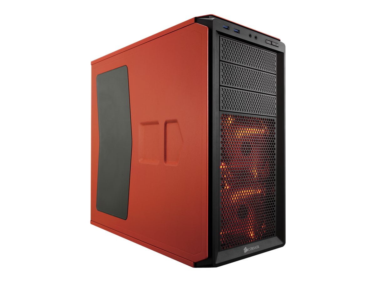Corsair Graphite Series 230T Side Panel Window with Orange LED Fans ATX
