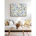 thumbnail image 4 of Blue Yellow Floral Spring Wall Art for Living Room,Canvas Picture Wall Decor for Bathroom Bedroom,Summer Botanical Pastoral Green Painting Artwork for Office Kitchen Hallway Dining Room Decor 24"x32", 4 of 8