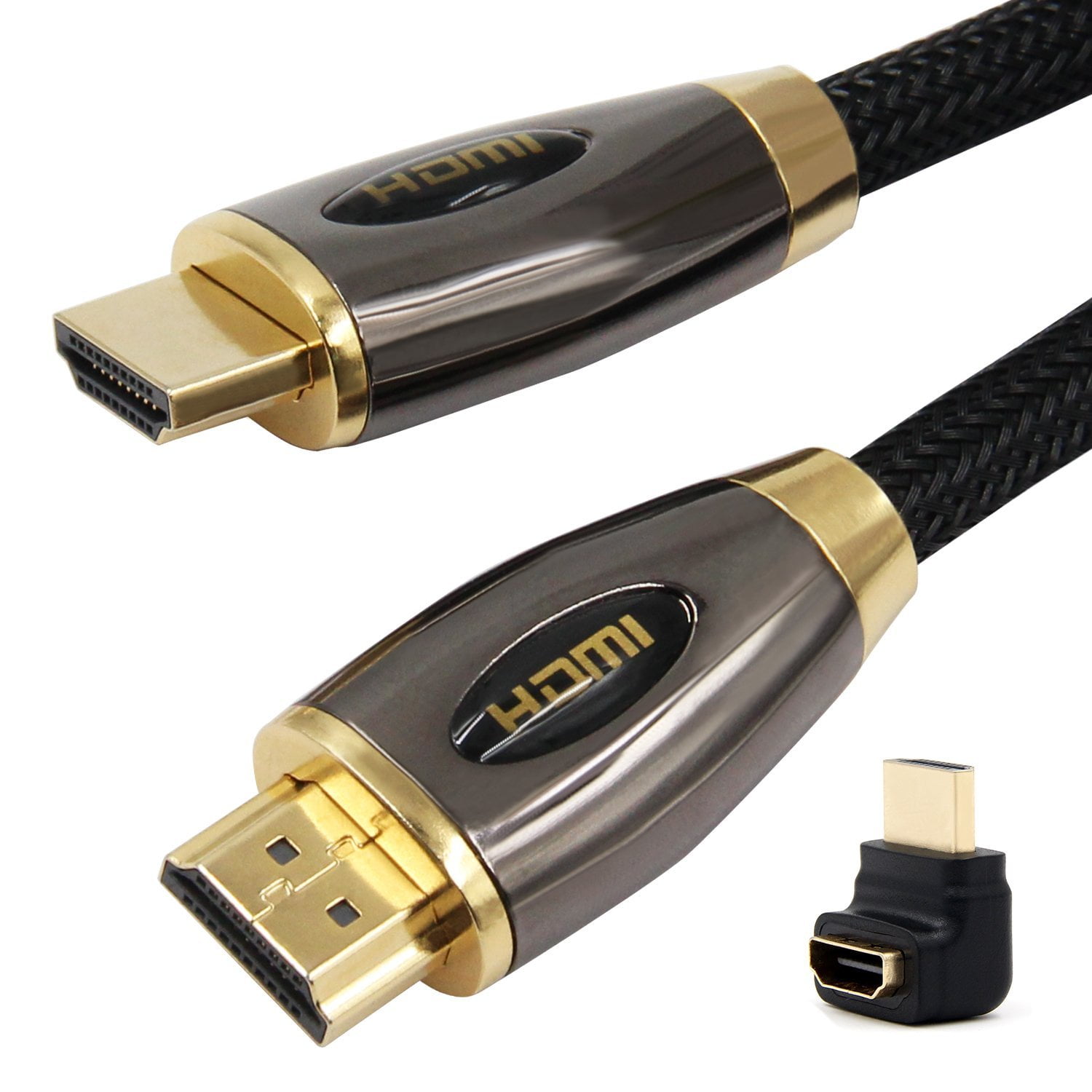 HDMI Cable 10 FT High Speed 2.0 Nylon Braided Cord and Gold Plated
