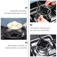 thumbnail image 3 of CIMAXIC Stainless Steel Gas Stove Racks for Kitchen Use Silver Set of 2 Durable Practical Creative Design,8.9"X5.51"X0.79", 3 of 4