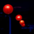 thumbnail image 4 of Round Paper Lanterns - Set of 5 (Red), 4 of 5