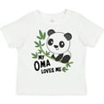 thumbnail image 3 of Inktastic My Oma Loves Me- Cute Panda Boys or Girls Toddler T-Shirt, 3 of 5
