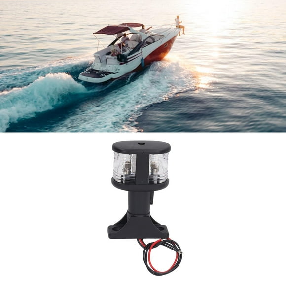 Boat Navigation Light, Tungsten Ship Bow Light 225 360 ABS Casing DC 12V 8W for Sailing