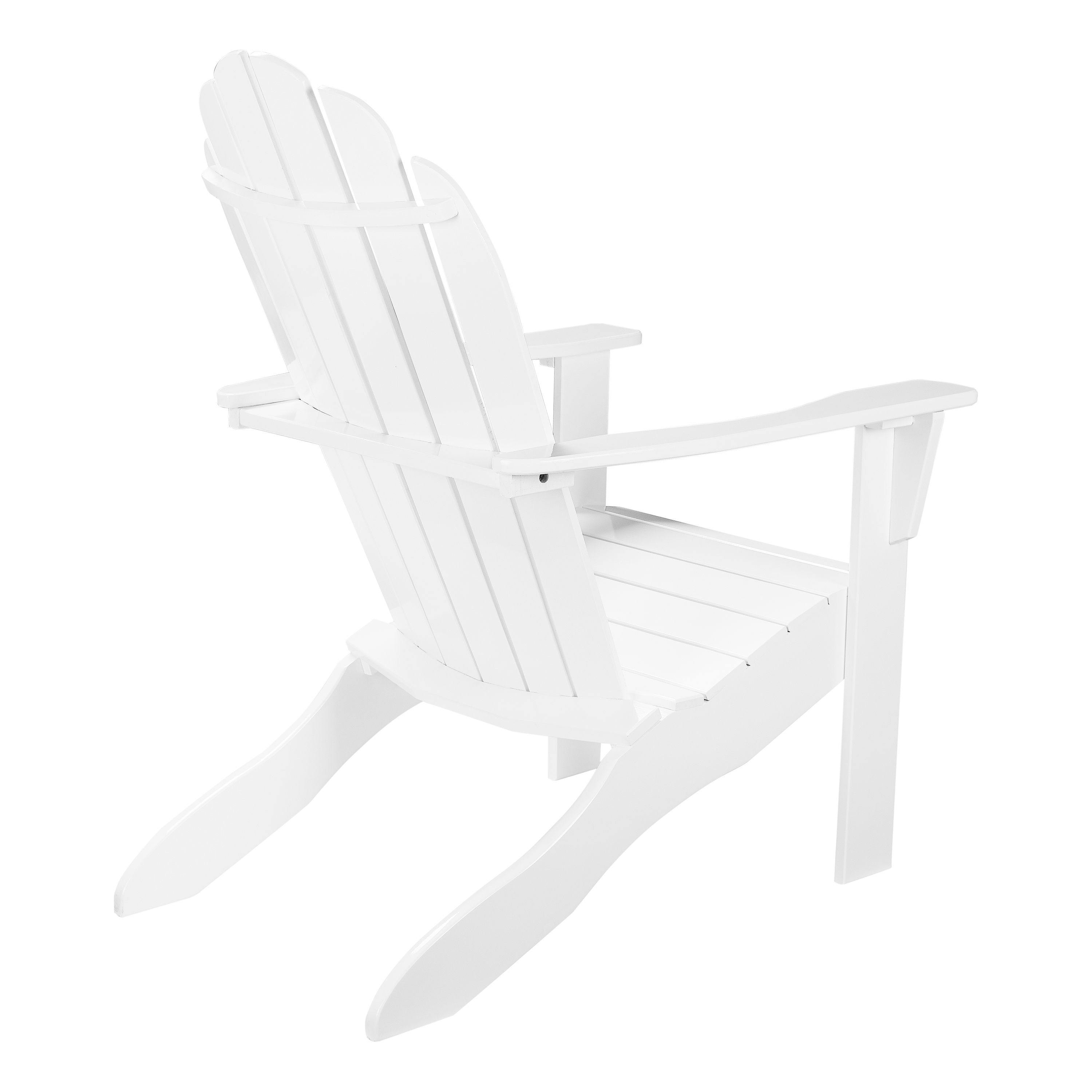Mainstays Weather Resistant Rubberwood Adirondack Chair - White - image 3 of 9