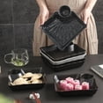 thumbnail image 6 of Qeeadeea Japaness Portion Control Plates, Divided Plates For Adults, Bariatric Plates For Portion Control, Reusable 2 Section Lunch Tray-C-7.5 Inch, 6 of 6