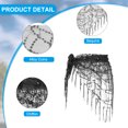 thumbnail image 3 of Uxcell Women's Belly Dance Hip Scarf with Sequins Triangle Wrap Skirts Waist Chain for Music Festival Party Costume Black, 3 of 7
