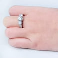 thumbnail image 6 of HOOUN Gorgeous Women 925 Silver Filled Wedding Band Ring Oval Cut Cubic Zircon Sz 6-10-#13-5, 6 of 7