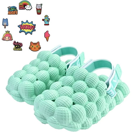 

Bubble Slides For Kids - Kids Golf Shoes Non-Slip SPA Cloud Slippers For Kids Soft Pillow Bedroom Slippers For Men Massage Bubble Slides Funny Slippers For Women-Shoe flower random (ten)