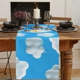 thumbnail image 2 of Table Decor Table Runner Cloud Balloon Egg Cute Pattern Coffee Cover Cloth Wedding Party Restaurant Tablecloth, 2 of 5