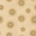 thumbnail image 1 of Ahgly Company Indoor Square Patterned Golden Blonde Gold Area Rugs, 5' Square, 1 of 6