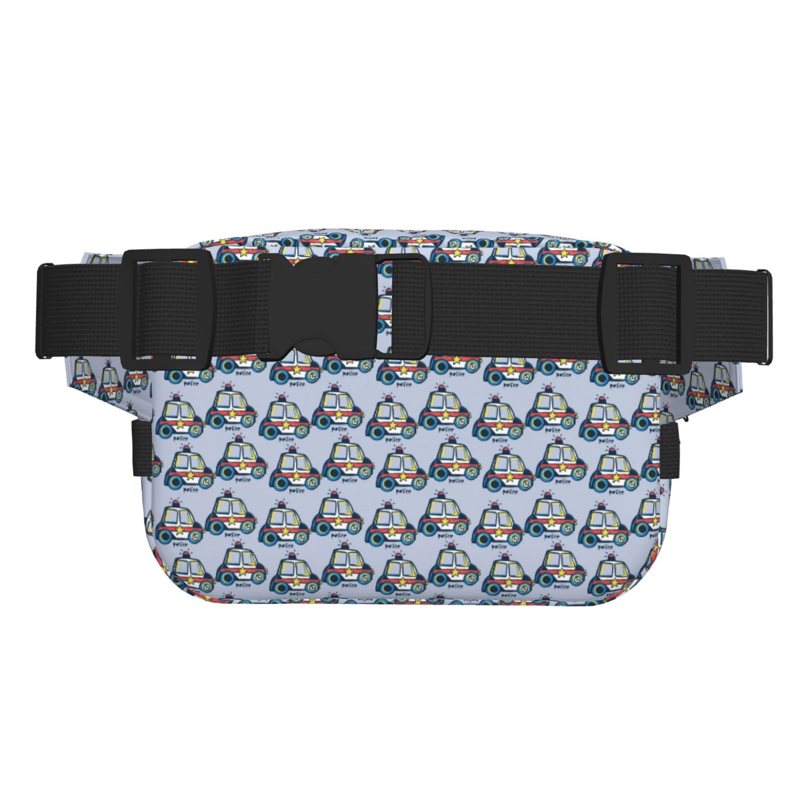 Hirioo Police Car for Double Layer Waist Bag Adjustable Fanny Pack For Travel Running Hiking