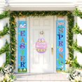 thumbnail image 3 of MXTPOV Happy Easter Wooden Signs, Creative Easter Eggs Shaped Signs Hanging for Wall Decor, Welcome Sign for Front Door, Easter Decorations, Home Decor, 3 of 5