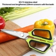 thumbnail image 5 of Chicken Scissors Kitchen Shears Stainless Steel 22.8x9.5cm Multifunctional Heavy Duty for Poultry Meat Vegetable Bottle Opener Disassemble Easy Clean Outdoor Indoor Cooking, 5 of 5