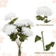 thumbnail image 3 of Uxcell 6 piezas de flores artificiales, ramo de flores de crisantemo falso, flores de madre para decoración de hogar, jardín, boda y fiesta, blancas, 3 of 7