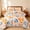 Blue and Yellow Pumpkin, variant on Bleum Cade 3 Pieces Fall Pumpkin Queen Quilt Set ,Autumn Harvest Maple Leaves Bedding Set,Soft Lightweight Thanksgiving Decor Coverlet Set for Queen Bed,(Brown,90"x 90")