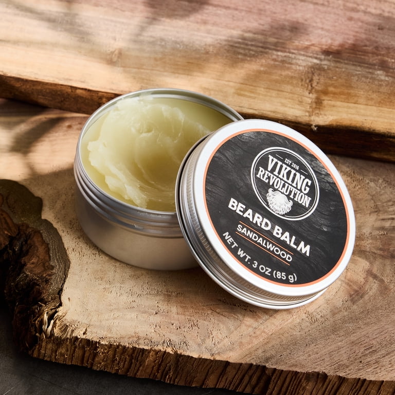 Viking Revolution Men's Beard Balm Sandalwood 3oz Moisturizing