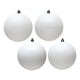 thumbnail image 1 of Juego de Adornos Vickerman 3" Bolas Blancas con 4 Acabados, 16 pcs, irrompibles, 1 of 1