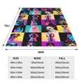 thumbnail image 3 of Salouo funny dogs Print Bed Blankets, Flannel Blanket Comfortable Air Conditioning Blanket Lightweight Blanket for Sofa Bed Travel & Couch-50"x40", 3 of 7