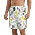 thumbnail image 2 of Logiee Hawaiian Coconut Tree Print Mens Swim Trunks Quick Dry Board Shorts,Breathable Hawaii Beach Shorts Swimwear Bathing Suits-XX-Large, 2 of 6