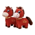 thumbnail image 4 of Caballo de peluche de juguete, figura de peluche decorativa, suave, animal de peluche, lindo Año Nuevo chino 25 centímetros, 4 of 9