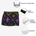 thumbnail image 6 of Kll Mardi Gra Geometric Men'S Cotton Boxer Briefs Underwear-Xx-Large, 6 of 9