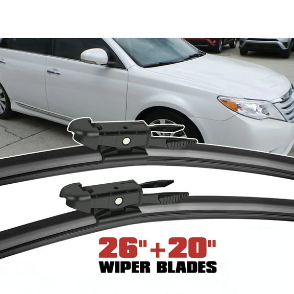 MODIGT Windshield Wiper Blades Pinch Tab 26" 20" for Ford Taurus 2010-2019, Toyota Avalon 2005-2012