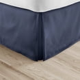 thumbnail image 2 of Alive Pixels Bed Skirt Navy Blue Solid 100% Cotton 1Pc 9" inch Drop 800TC (King, Navy Blue), 2 of 5