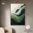 thumbnail image 5 of Green Echoes I Canvas Green Abstract Art by Art Remedy, Gold Frame, 36" x 54", 5 of 7