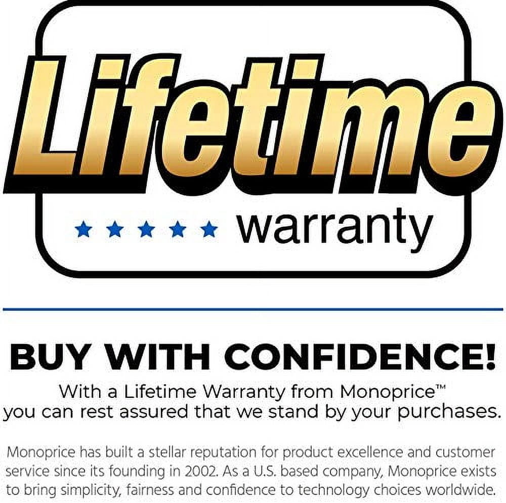Monoprice Speaker Wire, CMP Rated, 4-Conductor, 12AWG, 250ft, Black