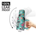thumbnail image 3 of OBREWU Border Collie Dog and Flower Florals Tumbler with Handle and Lid,Border Collie Dog and Flower Florals 40oz Double Wall Vacuum Insulated Tumbler,Cups Gift for Women and Men, 3 of 7