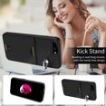 thumbnail image 2 of Allytechgroup Wallet Phone Case for iPhone 8 Plus/7 Plus with Stand, RFID Blocking PU Leather Shockproof Cover with Kickstand & Credit Card Slot Drop Protection for iPhone 8 Plus/7 Plus, Black, 2 of 10