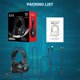 thumbnail image 5 of Matsuzay Auriculares USB impermeables con cable, auriculares ajustables para juegos en casa, auriculares con reducción de ruido para ordenador Cables de audio/vídeo Negro X15, 5 of 8