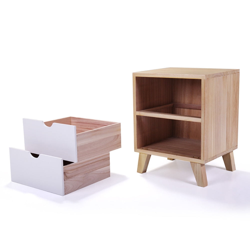 Kadyn Wooden Nightstand for College Dorm with Two Drawers, Bedside Tables set of 2 Solid Wood Legs for Living Room Bedroom Furniture Kadyn Wooden Nightstand for College Dorm with Two Drawers, Bedside Tables set of 2 Solid Wood Legs for Living Room Bedroom Furniture